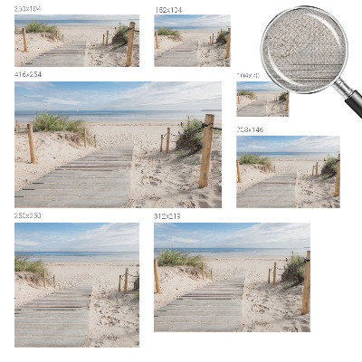 Papel mural texturado decorativo Pasarela de madera