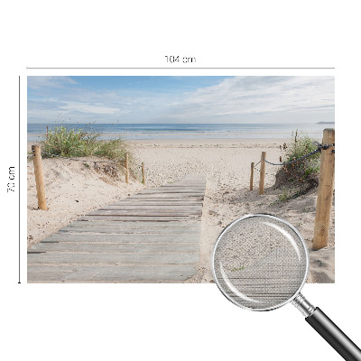 Papel mural texturado decorativo Pasarela de madera