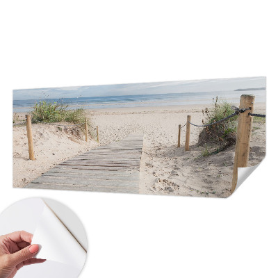 Papel mural texturado decorativo Pasarela de madera