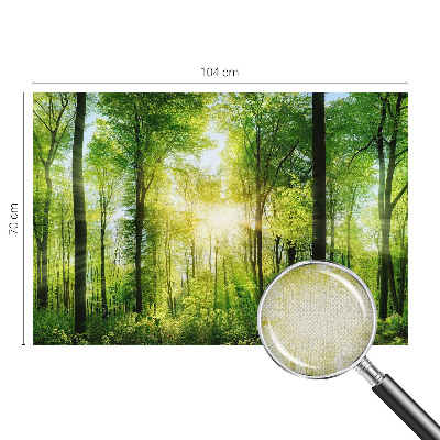 Fotomural decorativo para cabecero de cama Armonía del bosque