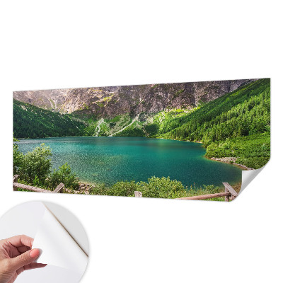 Papel mural texturado decorativo con diseño de paisaje de montaña