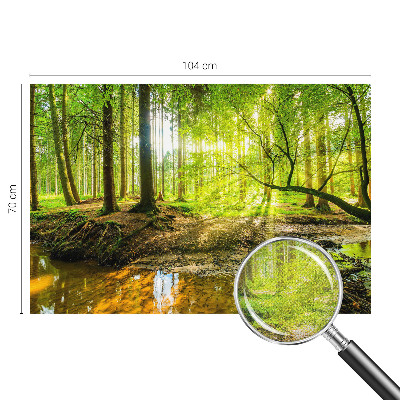 Fotomural decorativo para cabecero de cama con un paisaje verde