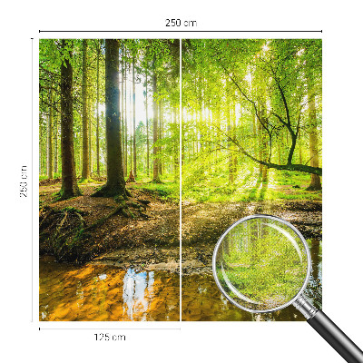 Fotomural decorativo para cabecero de cama con un paisaje verde