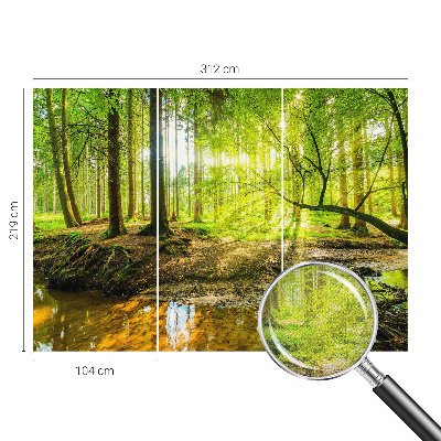 Fotomural decorativo para cabecero de cama Paisaje verde