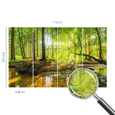 Fotomural decorativo para cabecero de cama Paisaje verde