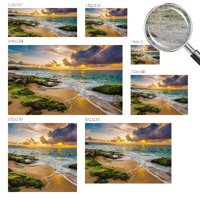 Papel mural con patrón decorativo Armonía marítima