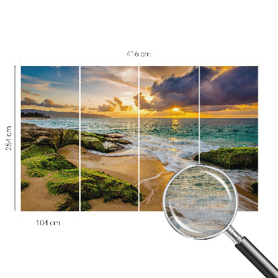 Papel mural con patrón decorativo Armonía marítima