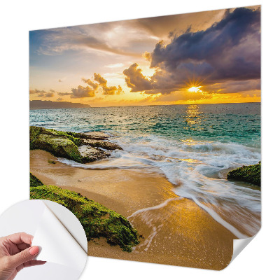 Papel mural con patrón decorativo Armonía marítima