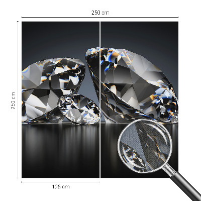 Papel mural texturado decorativo Belleza cristalina