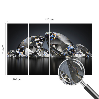 Papel mural texturado decorativo Belleza cristalina