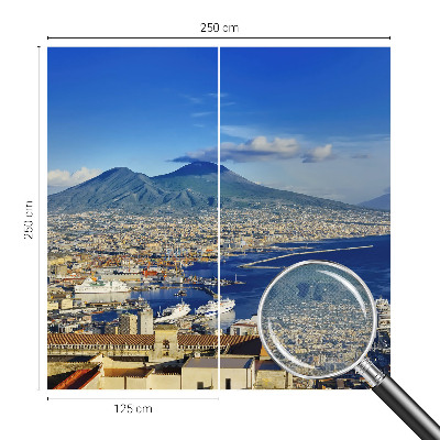 Mural de pared con estampado hermoso con panorámica costera