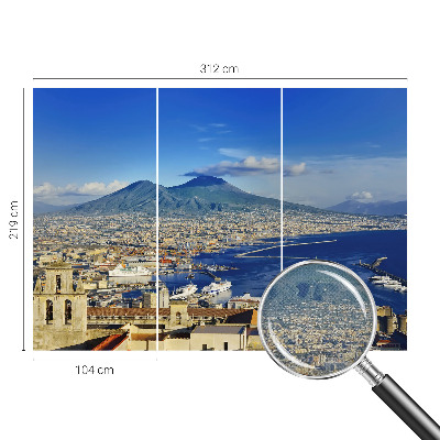 Mural de pared con estampado hermoso Panorama costero