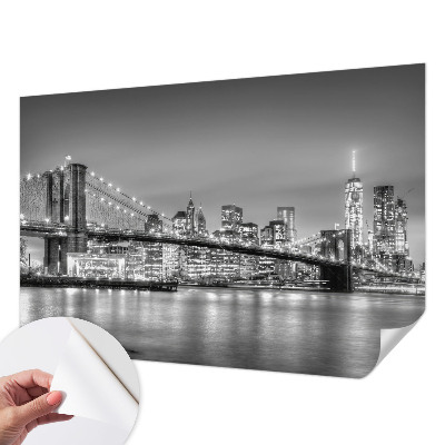 Papel mural texturado decorativo El puente de la metrópolis