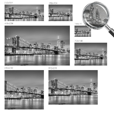 Papel mural texturado decorativo El puente de la metrópolis