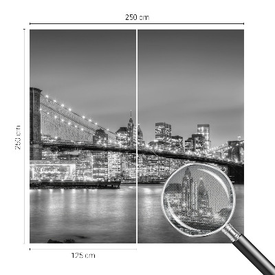 Papel mural texturado decorativo El puente de la metrópolis