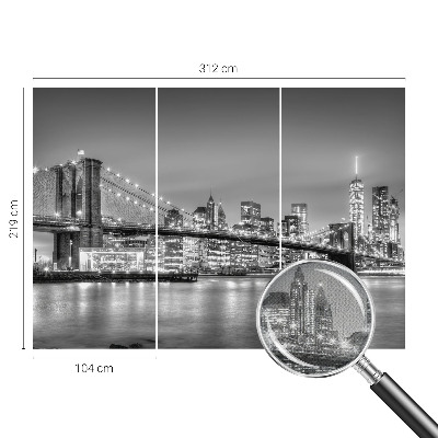 Papel mural texturado decorativo El puente de la metrópolis