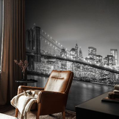 Papel mural texturado decorativo El puente de la metrópolis