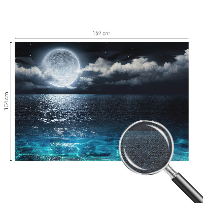 Fotomural decorativo para cabecero de cama mar nocturno