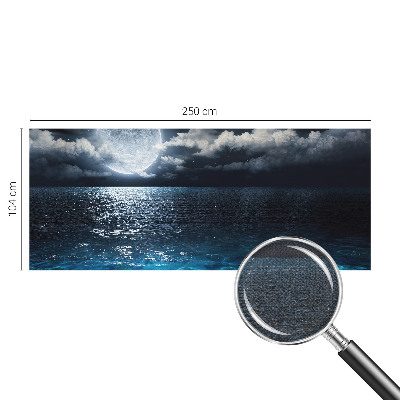 Fotomural decorativo para cabecero de cama con diseño de mar nocturno