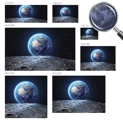 Papel mural con patrón decorativo Panorama cósmico