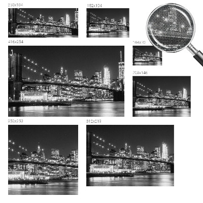 Mural de pared con estampado hermoso Panorama nocturno