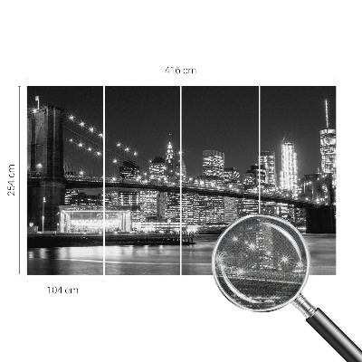 Mural de pared con estampado hermoso Panorama nocturno