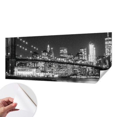 Mural de pared con estampado hermoso con un panorama nocturno