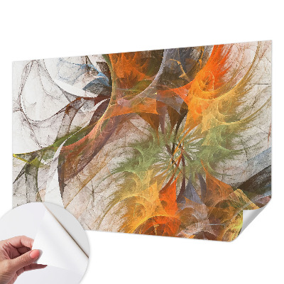 Papel mural con patrón decorativo con diseño caleidoscópico abstracto