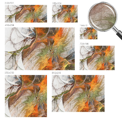 Papel mural con patrón decorativo Caleidoscopio abstracto