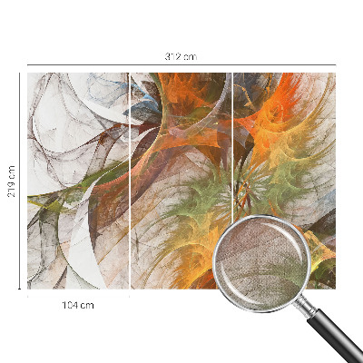 Papel mural con patrón decorativo Caleidoscopio abstracto