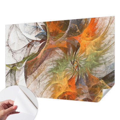 Papel mural con patrón decorativo con diseño caleidoscópico abstracto