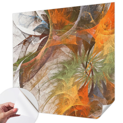 Papel mural con patrón decorativo con diseño caleidoscópico abstracto