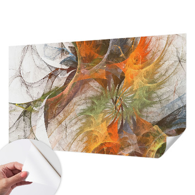 Papel mural con patrón decorativo con diseño caleidoscópico abstracto
