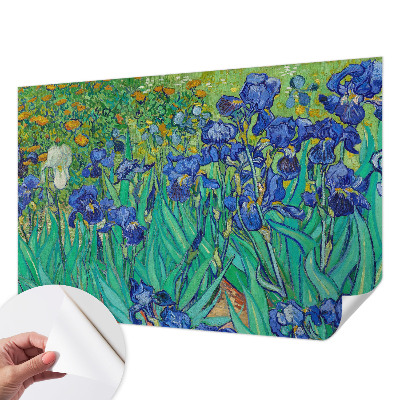 Fotomural decorativo para cabecero de cama con un motivo de flores de jardín