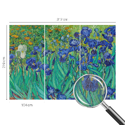 Fotomural decorativo para cabecero de cama Flores de jardín