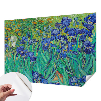 Fotomural decorativo para cabecero de cama con un motivo de flores de jardín