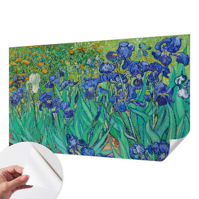 Fotomural decorativo para cabecero de cama con un motivo de flores de jardín