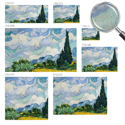 Papel mural texturado decorativo con diseño de nubes expresivas