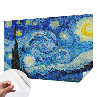Mural de pared con estampado hermoso con motivo de cielo nocturno
