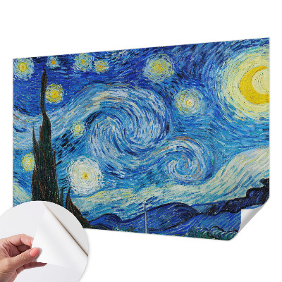 Mural de pared con estampado hermoso con motivo de cielo nocturno