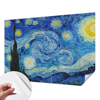 Mural de pared con estampado hermoso con motivo de cielo nocturno