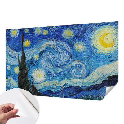 Mural de pared con estampado hermoso con motivo de cielo nocturno