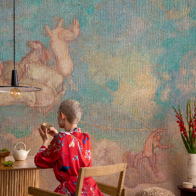 Papel mural texturado decorativo Pegaso celestial