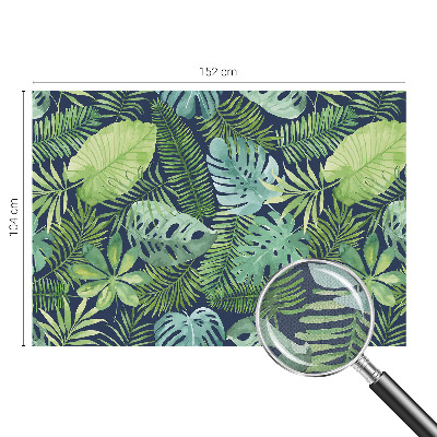 Fotomural decorativo para cabecero de cama con diseño de hojas tropicales