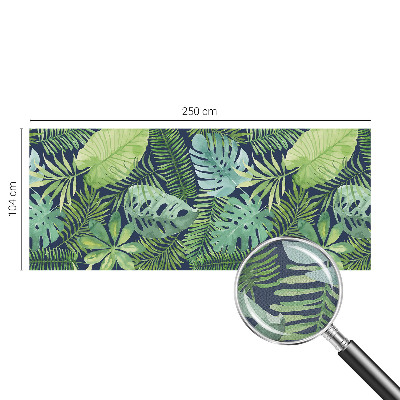 Fotomural decorativo para cabecero de cama con diseño de hojas tropicales