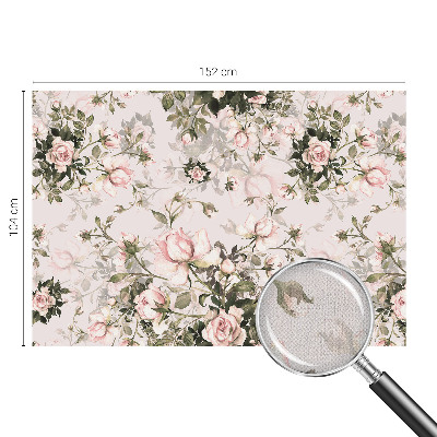 Papel mural con patrón decorativo con estampado floral