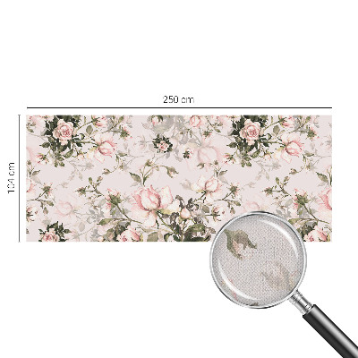 Papel mural con patrón decorativo con estampado floral