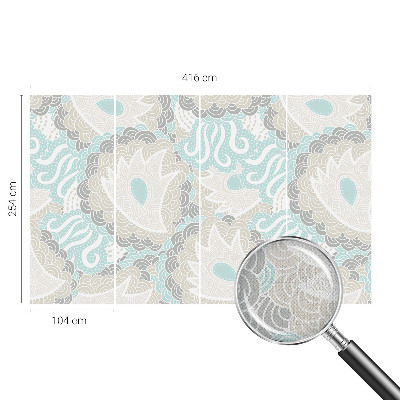 Mural de pared con estampado hermoso Patrones abstractos