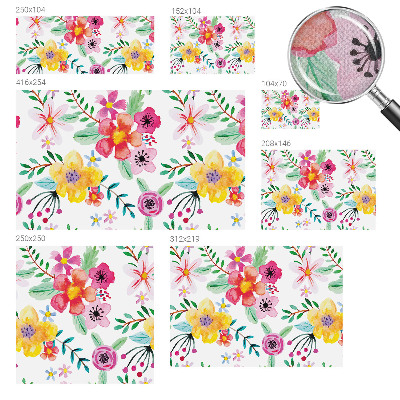 Papel mural con patrón decorativo Frescura floral