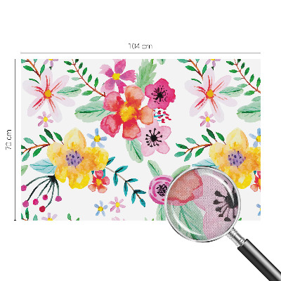 Papel mural con patrón decorativo con motivo floral que aporta frescura